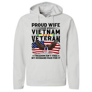 Proud Wife Of A Viet Nam Veteran Performance Fleece Hoodie