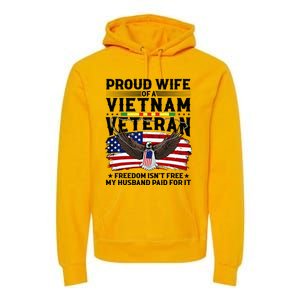 Proud Wife Of A Viet Nam Veteran Premium Hoodie