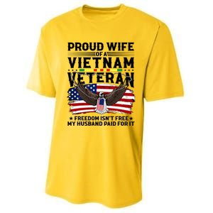 Proud Wife Of A Viet Nam Veteran Performance Sprint T-Shirt