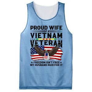 Proud Wife Of A Viet Nam Veteran Mesh Reversible Basketball Jersey Tank