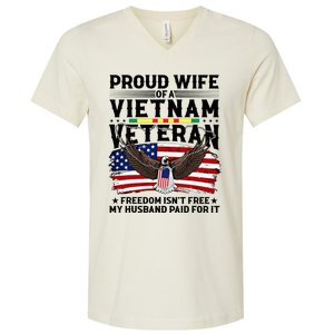 Proud Wife Of A Viet Nam Veteran V-Neck T-Shirt