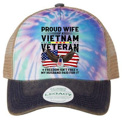 Proud Wife Of A Viet Nam Veteran Legacy Tie Dye Trucker Hat