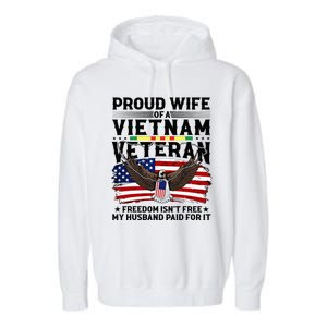 Proud Wife Of A Viet Nam Veteran Garment-Dyed Fleece Hoodie