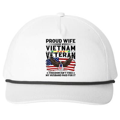 Proud Wife Of A Viet Nam Veteran Snapback Five-Panel Rope Hat