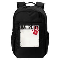 Plain Write On Blank Hands Off Protest Daily Commute Backpack