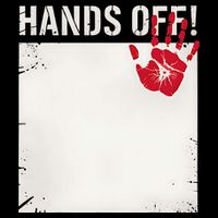 Plain Write On Blank Hands Off Protest Flat Bill Trucker Hat