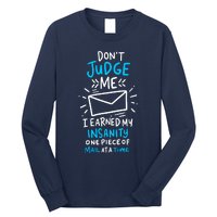 Postal Worker Or Mail Carrier Dont Judge Me Long Sleeve Shirt