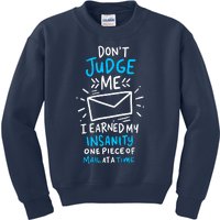 Postal Worker Or Mail Carrier Dont Judge Me Kids Sweatshirt