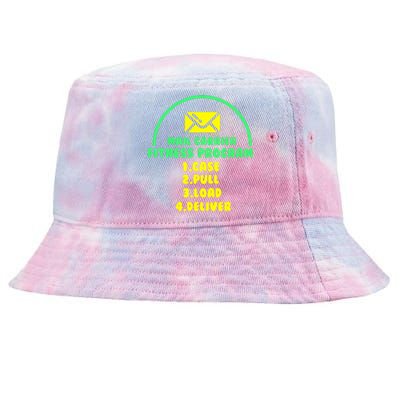 Postal Worker Outfit Tie-Dyed Bucket Hat