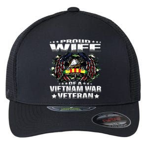 Proud Wife Of A Vietnam War Veteran Military Vets Spouse Flexfit Unipanel Trucker Cap