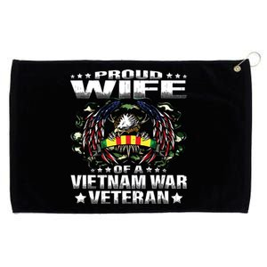 Proud Wife Of A Vietnam War Veteran Military Vets Spouse Grommeted Golf Towel