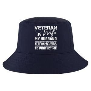 Proud Wife Of A U.S. Army Veteran, Veterans Day Gift Cool Comfort Performance Bucket Hat