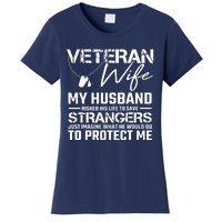 Proud Wife Of A U.S. Army Veteran, Veterans Day Gift Women's T-Shirt