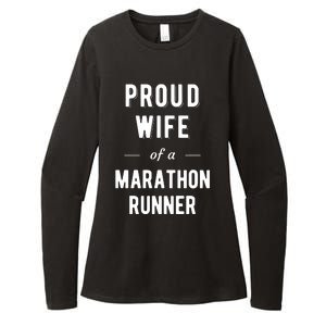 Proud Wife Of A Marathon Runner Womens CVC Long Sleeve Shirt