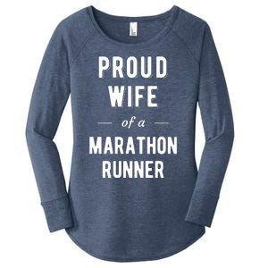 Proud Wife Of A Marathon Runner Women's Perfect Tri Tunic Long Sleeve Shirt