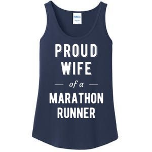 Proud Wife Of A Marathon Runner Ladies Essential Tank