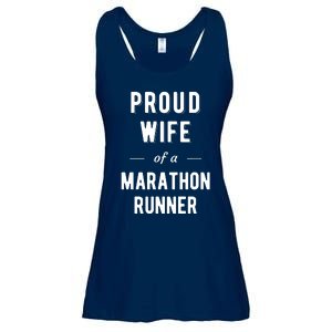 Proud Wife Of A Marathon Runner Ladies Essential Flowy Tank