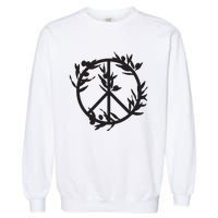 Peace With Olive Branches Fundraiser For Palestine Family Garment-Dyed Sweatshirt