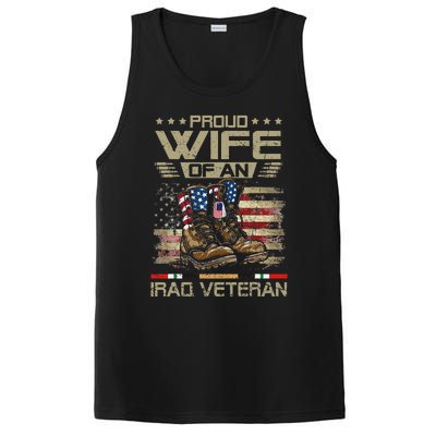 Proud Wife Of Us Iraq War Veteran Family Matching PosiCharge Competitor Tank