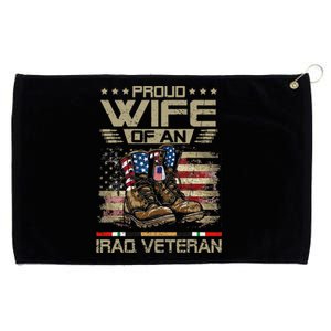 Proud Wife Of Us Iraq War Veteran Family Matching Grommeted Golf Towel