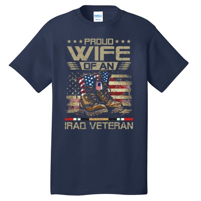 Proud Wife Of Us Iraq War Veteran Family Matching Tall T-Shirt