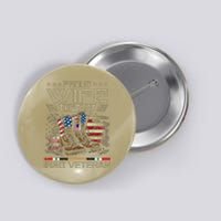 Proud Wife Of Us Iraq War Veteran Family Matching Button