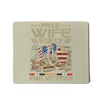 Proud Wife Of Us Iraq War Veteran Family Matching Mousepad