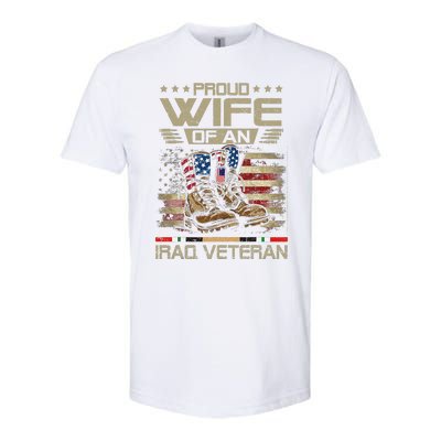 Proud Wife Of Us Iraq War Veteran Family Matching Softstyle CVC T-Shirt