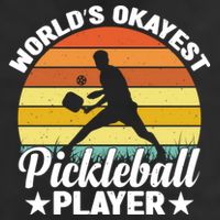 Pickleball World's Okayest Pickleball Player Funny Pickleball Cool Comfort Performance Bucket Hat