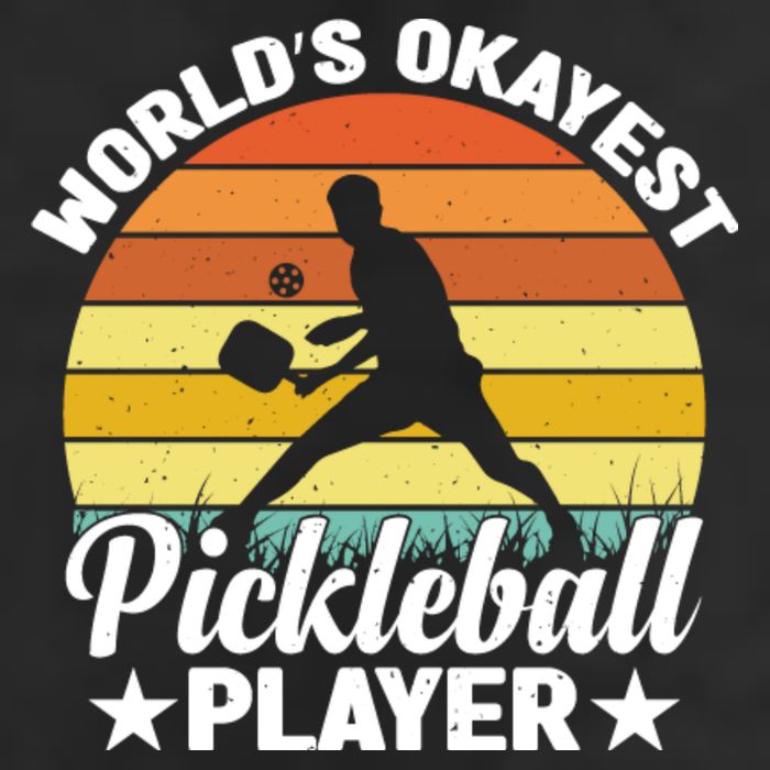 Pickleball World's Okayest Pickleball Player Funny Pickleball Cool Comfort Performance Bucket Hat