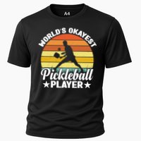 Pickleball World's Okayest Pickleball Player Funny Pickleball Performance Shirt