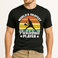 Pickleball World's Okayest Pickleball Player Funny Pickleball Performance Shirt