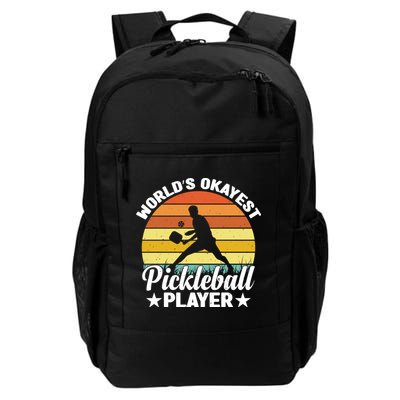 Pickleball World's Okayest Pickleball Player Funny Pickleball Backpack