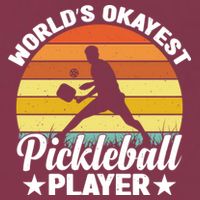 Pickleball World's Okayest Pickleball Player Funny Pickleball 16oz Travel Tumbler