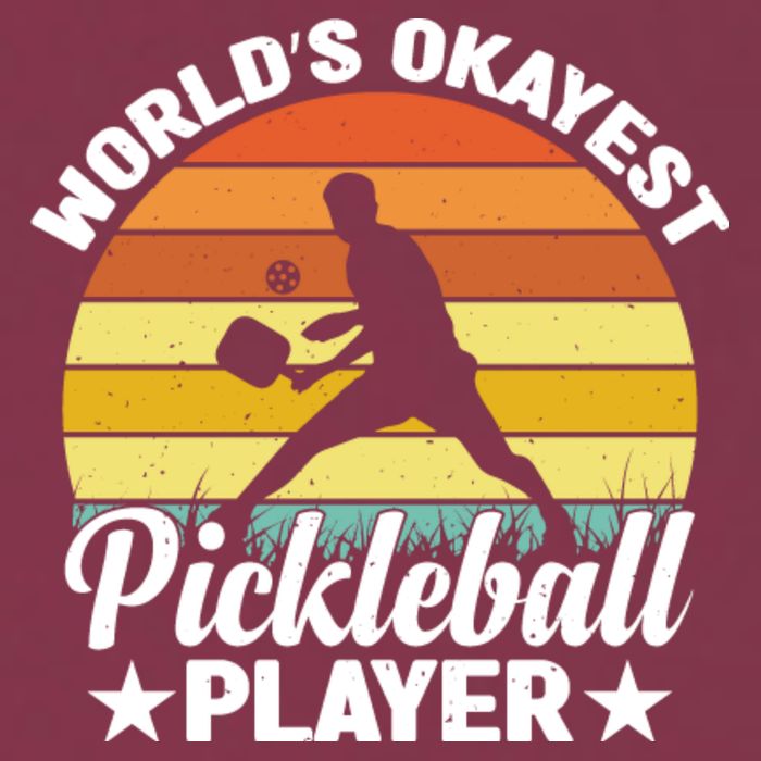 Pickleball World's Okayest Pickleball Player Funny Pickleball 16oz Travel Tumbler