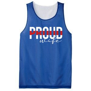 Proud Wife Of A Firefighter Wife Fire Wife Meaningful Gift Mesh Reversible Basketball Jersey Tank