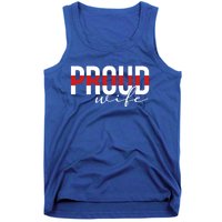 Proud Wife Of A Firefighter Wife Fire Wife Meaningful Gift Tank Top