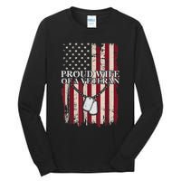 Proud Wife Of A Veteran Gifts For Veterans Day Military Wife Tall Long Sleeve T-Shirt