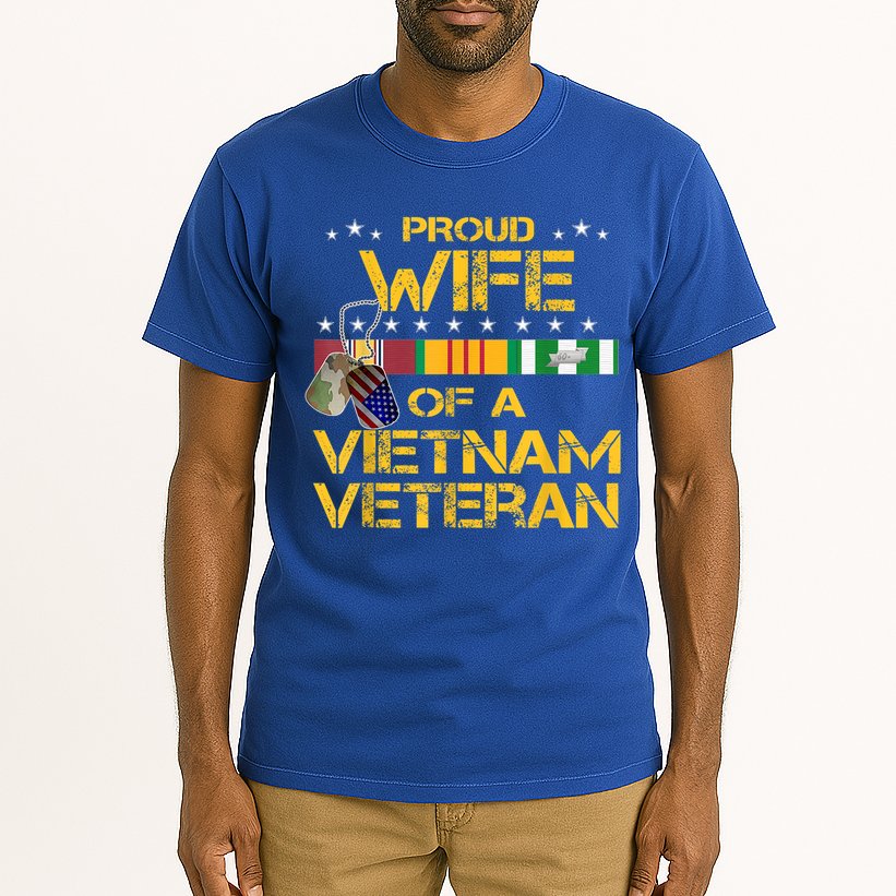 Proud Wife Of A Vietnam Veteran My Husband Is A Hero Gift Tall T-Shirt