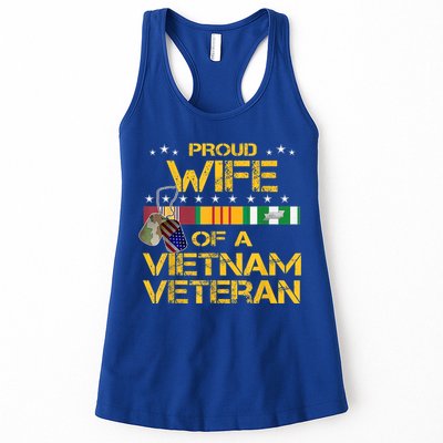 Proud Wife Of A Vietnam Veteran My Husband Is A Hero Gift Womens Tank Top