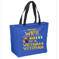 Proud Wife Of A Vietnam Veteran My Husband Is A Hero Gift Zip Tote Bag