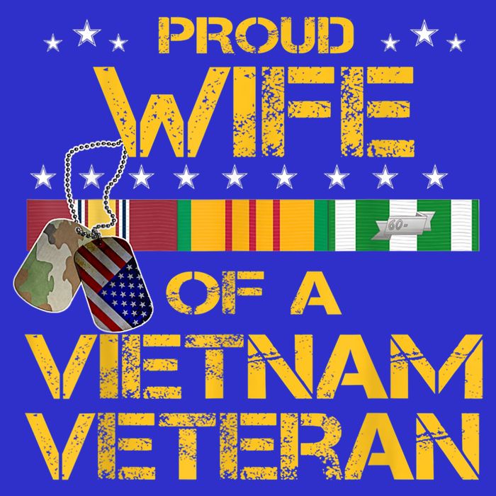 Proud Wife Of A Vietnam Veteran My Husband Is A Hero Gift Zip Tote Bag