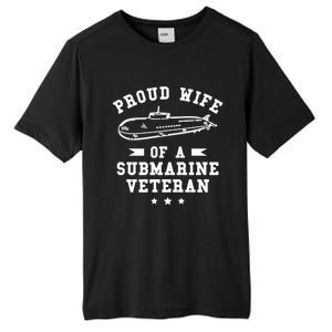 Proud Wife Of A Submarine Veteran Veterans Day Cute Gift Tall Fusion ChromaSoft Performance T-Shirt