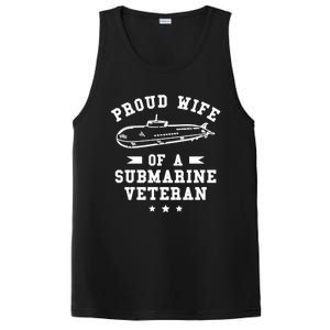 Proud Wife Of A Submarine Veteran Veterans Day Cute Gift PosiCharge Competitor Tank