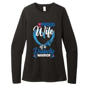 Proud Wife Of A Diabetis Warrior Diabetes Awareness Gift Womens CVC Long Sleeve Shirt