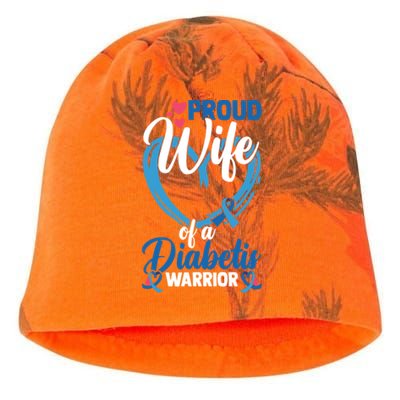 Proud Wife Of A Diabetis Warrior Diabetes Awareness Gift Kati - Camo Knit Beanie