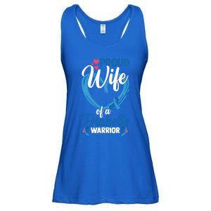 Proud Wife Of A Diabetis Warrior Diabetes Awareness Gift Ladies Essential Flowy Tank