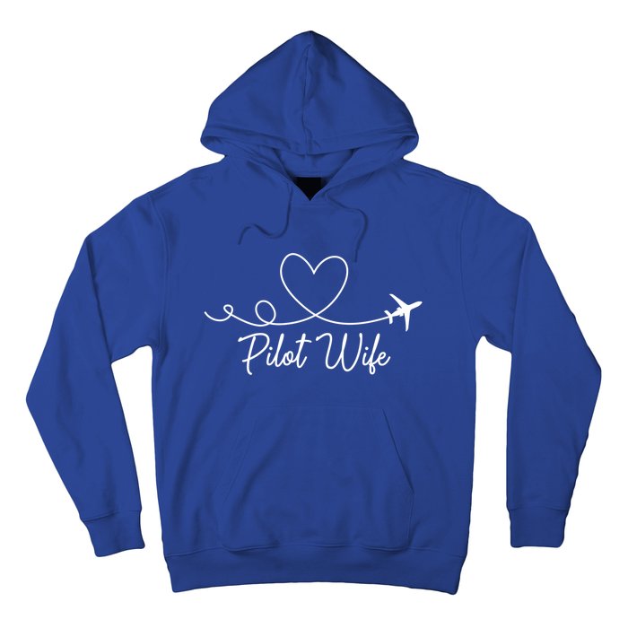 Pilot Wife Of A Pilot Wife Airplane Pilot Wife Heart Gift Hoodie