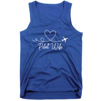 Pilot Wife Of A Pilot Wife Airplane Pilot Wife Heart Gift Tank Top