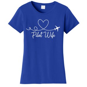 Pilot Wife Of A Pilot Wife Airplane Pilot Wife Heart Gift Women's T-Shirt